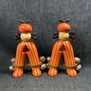 2 Just B By You Ant Rattles Tambourine Baby Toys Letter A Rubber Toys Insect